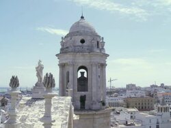 WS View over city / Cadiz, Andalusia, Spain  Stock Footage