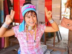 Long Neck Karen Tribe Stock Footage