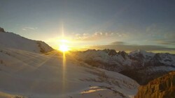 Timelapse of snow covered mountains. - Time-Lapse Stock Footage