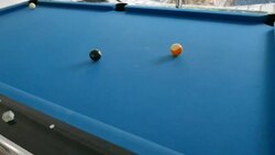 4K footage : Pool nine ball game , family time Stock Footage
