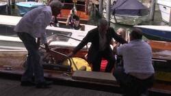 George Clooney, Sandra Bullock arrive at the Venice Film Fest ahead of press conference for 'Gravity' News Clip