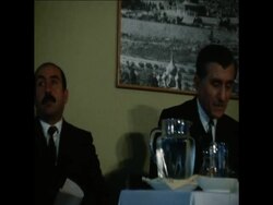 UPITN 31 12 71 MAYOR OF JERUSALEM PRESS CONFERENCE News Clip