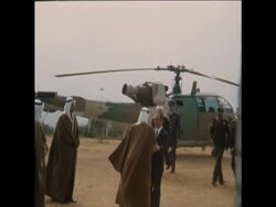 SYND 19 1 75 FAISAL WITH HUSSEIN News Clip