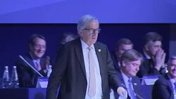 Donald Tusk & Jean-Claud Juncker speaking at EPP Congress News Clip