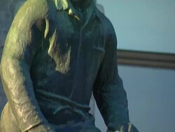 Tilt Down Shot Statue Eastern Norway Oslo Norway Stock Footage