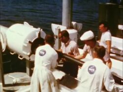 Scientfic Sounding Rocket launched Stock Footage