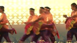 Lao Dancers Stock Footage