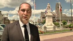 Hal Baumgarten of Jacksonville, Florida was a soldier in the 29th Infantry Division when he landed on Omaha Beach during the historic D-Day invasion.  He and other soldiers are touring Normandy as they mark the invation's 70th anniversary. (June 5) News Clip