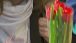 Boris Nemtsov Flower Tribute outside Russian Embassy News Clip