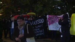 CLEAN : German election: Anti-AfD protest in front of Berlin HQ News Clip