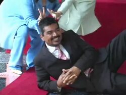Dedication of Comedian George Lopez's Star on the Walk of Fame Stock Footage