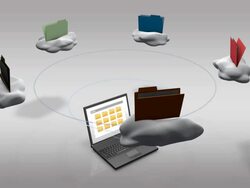 Computer folders Stock Footage