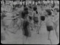 School children in Southeast Asia. Indochina, 1945 Stock Footage