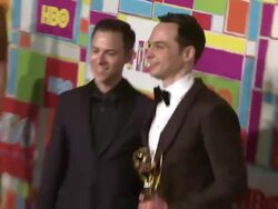Jim Parsons at HBO's Official 2014 Emmy After Party Stock Footage