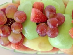 Many kinds of fruit,High Angle View Dolly Shot Stock Footage