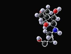 Vitamin B5 molecule Stock Footage