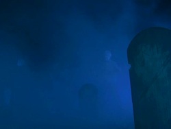 HD DOLLY: Zombie Corpses In The Cemetery Stock Footage