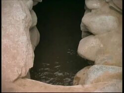 Cantallo Aqueduct, ancient irrigation system, CU, Peru Stock Footage