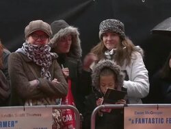 ATMOSPHERE: at Salmon Fishing In The Yemen European Premiere at ODEON Kensington on April 10, 2012 in London, England. Stock Footage