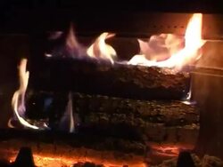 Open Fireplace Stock Footage