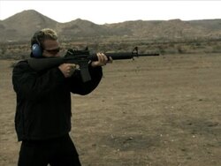 HIgh Speed Camera - M16 Rifle Pt. II Stock Footage