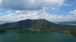 Taal Volcano. Stock Footage