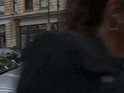 Hugh Jackman at Celebrity Video Sightings Stock Footage