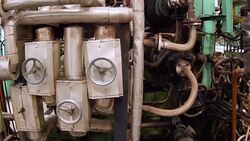 Valve of Calendering Machine Stock Footage