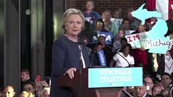 VOICED : Clinton entre fin de campana y preparativos para noche electoral News Clip