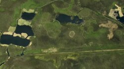 View of lush marshland in the outskirts of Mexico City. Stock Footage