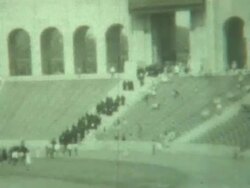 Graduation Procession 1948 Stock Footage
