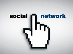 Social Network Graphic Stock Footage