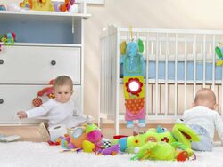 HD: Two Toddlers Exploring Stock Footage