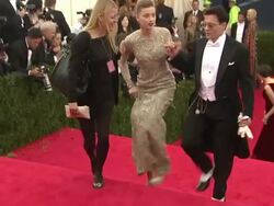 Johnny Depp and Amber Heard - 'Charles James: Beyond Fashion' Costume Institute Gala - Arrivals Stock Footage