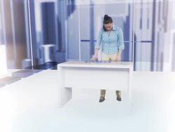 HD: Businesswoman Analyzing Investment Charts Stock Footage