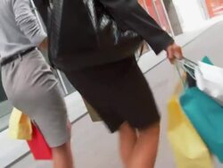 Shopping In The City Stock Footage
