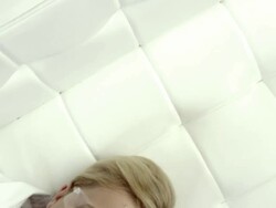 Beautiful woman in high-tech glasses Stock Footage