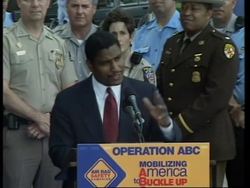 USA: CAMPAIGN TO ENCOURAGE PARENTS TO BELT CHILDREN INTO CARS News Clip