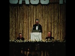 SYND 03/05/70 FORMER US PRESIDENT JOHNSON DEFENDS PRESIDENT NIXON'S INVASTION OF CAMBODIA News Clip