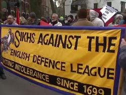 Unite Against Facism March in Leicester News Clip