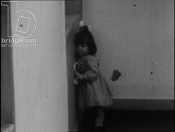 Psychotherapy progress on child suffering from maternal deprivation, c.1950 Stock Footage