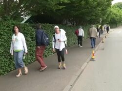 Lisa Raymond at Celebrity Video Sightings Stock Footage