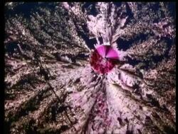 Rotate and zoom into pink flower like crystals Stock Footage