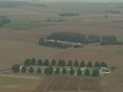 First World War Cemetries Around The Somme Stock Footage