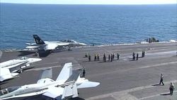 On Board The USS Eisenhower News Clip