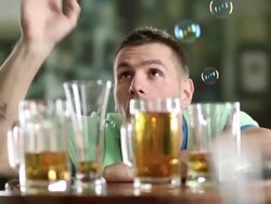 Too much beer Stock Footage