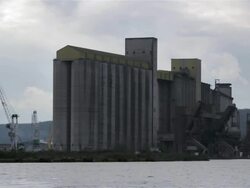 Grain silo, France Stock Footage