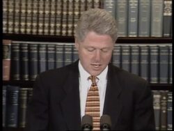 USA: PRESIDENT CLINTON BOSNIA PEACE TALKS PRESS CONFERENCE News Clip