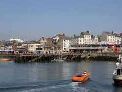 HARBOUR PLEASURE BOAT RIDES Stock Footage