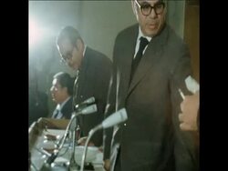 SYND 14 11 74 FAHMI MEETING ON FUTURE OF SUEZ CANAL News Clip